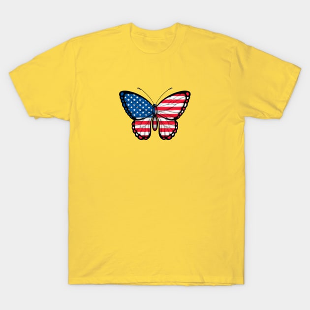 American Flag Butterfly T-Shirt by jeffbartels